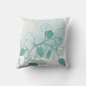 kussen met gestileerde bloemen (Achterkant)