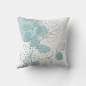 kussen met gestileerde planten (Achterkant)