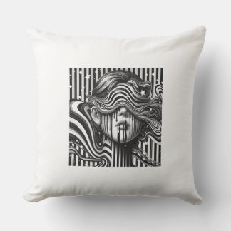 Kussen met gestreepte design