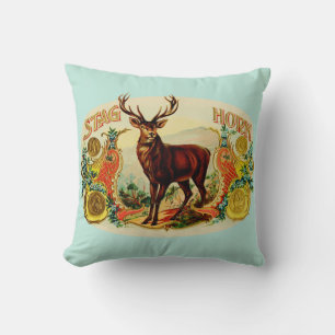 Kussen met hertshoorn motief
