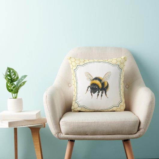 Kussen met hommel voor op het platteland (Stoel)
