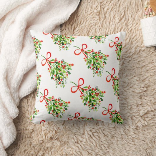 Kussen met Kerstmis-mistletoe (Deken)