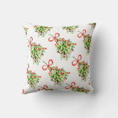 Kussen met Kerstmis-mistletoe (Achterkant)