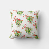 Kussen met Kerstmis-mistletoe (Voorkant)