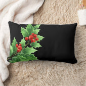 Kussen met kerstmotief - hulst (Deken)