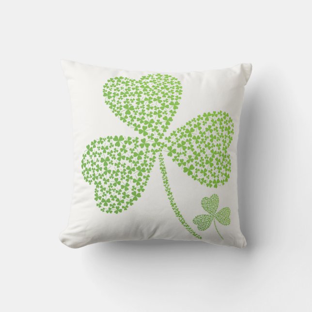 Kussen met klaver van St. Patrick (Voorkant)