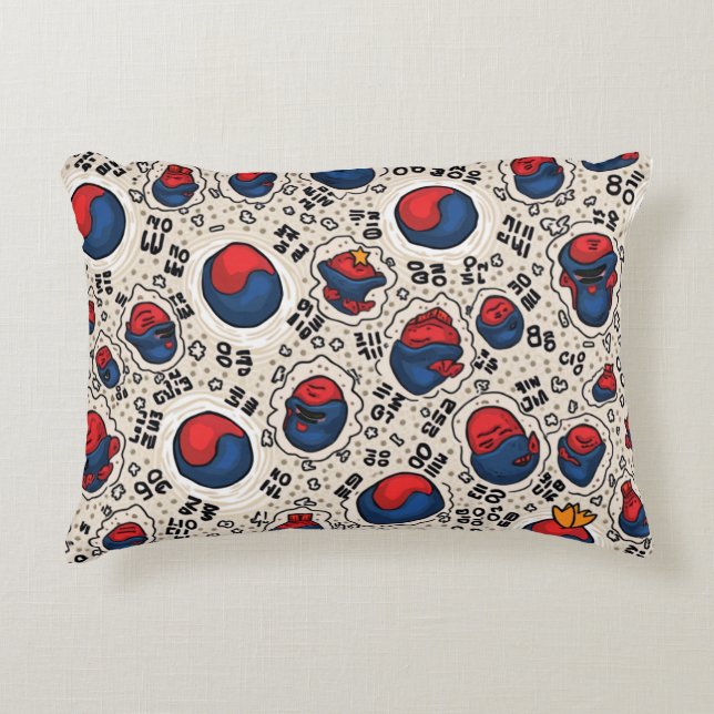 kussen met koreaanse vlag (Voorkant)