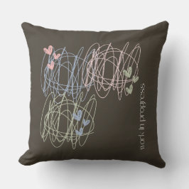 Kussen met krabbeldesign