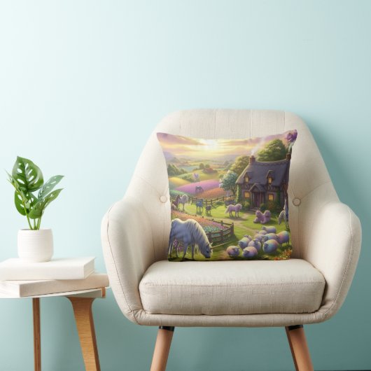 Kussen met landelijk design (Stoel)