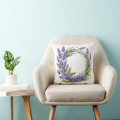 Kussen met lavendelkrans (Stoel)