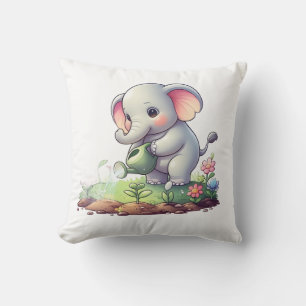 Kussen met leuk olifant ontwerp