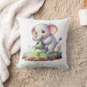 Kussen met leuk olifantdesign (Deken)