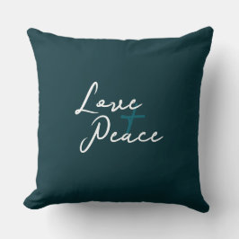 Kussen met 'Love & Peace'-accent