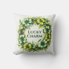 Kussen met Lucky Charm Klaverkrans
