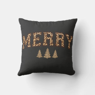 Kussen met luipaardprint voor Kerst