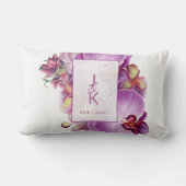 Kussen met monogram voor een stel (Achterkant)