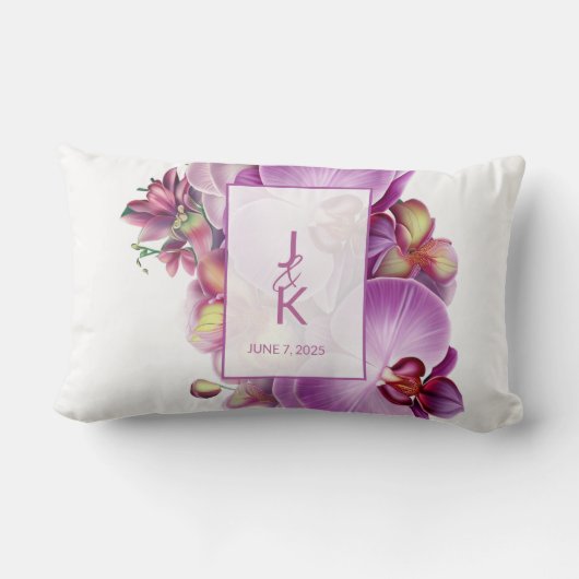 Kussen met monogram voor een stel (Achterkant)