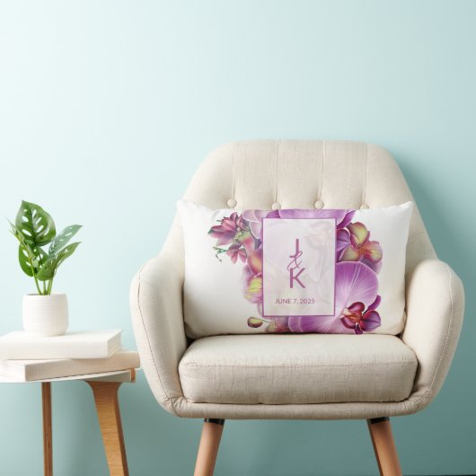 Kussen met monogram voor stel (Stoel)