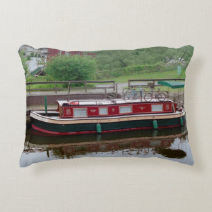 Kussen met motief van Erie Canal Boot