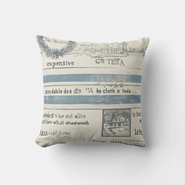 Kussen met oceaanthema met Zee Details (Voorkant)