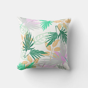 Kussen met patroon van palmenbladeren dessus de co