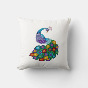 Kussen met Peacock patroon