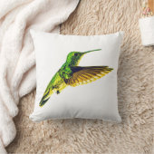 Kussen met Plain-bellied Emerald kolibrie (Deken)