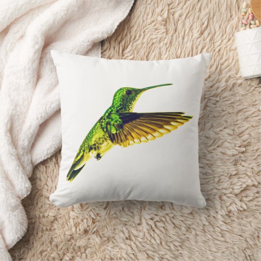 Kussen met Plain-bellied Emerald kolibrie (Deken)