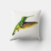 Kussen met Plain-bellied Emerald kolibrie (Achterkant)