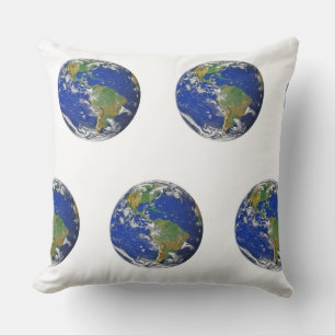 Kussen met planeet Aarde