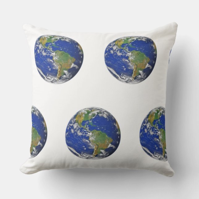 Kussen met planeet Aarde (Voorkant)
