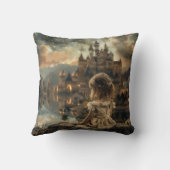 Kussen met Princess Elly in Fantasy Sfeer  (Achterkant)