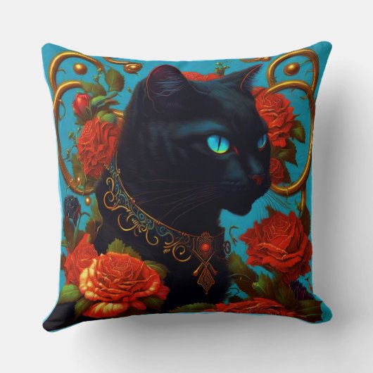 Kussen met Roos de Kat  (Achterkant)