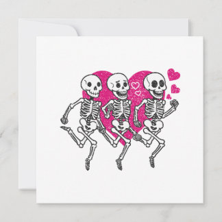 Kussen met skeletlopers als cadeau voor Valentijns Feestdagenkaart