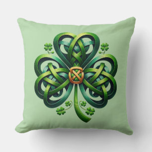 Kussen met St. Patrick's klaver motief