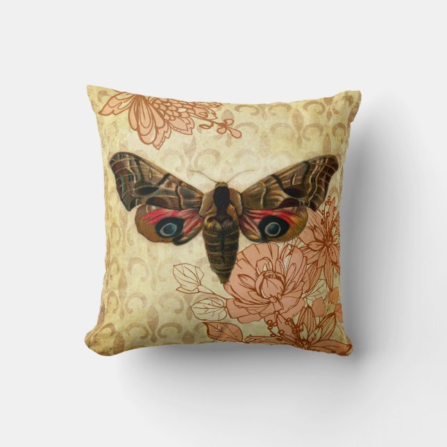 Kussen met vintage motief (Voorkant)