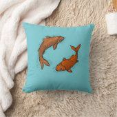 Kussen met zwemmende karpers (Deken)