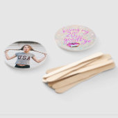 Kussen Mijn "20s" Afscheid gepersonaliseerd Handwaaier (Niet-gemonteerd)