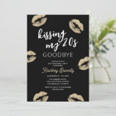 Kussen mijn 20s Vaarwel 30ste verjaardag Kaart (Staand voorkant)