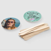 Kussen Mijn "40s" Afscheid gepersonaliseerd Handwaaier