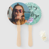 Kussen Mijn "40s" Afscheid gepersonaliseerd Handwaaier