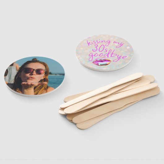 Kussen Mijn "jaren '30" Afscheid gepersonaliseerd Handwaaier (Niet-gemonteerd)