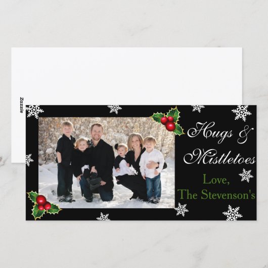 Kussen & Mistsleutels Kerstmis Feestdagenkaart (Voorkant / Achterkant)