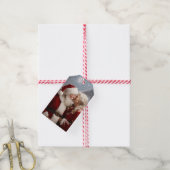 Kussen Mr en Mrs Sinterklaas Cadeaulabel (Met Touw)