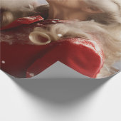 Kussen Mr en Mrs Sinterklaas Cadeaupapier (Hoek)