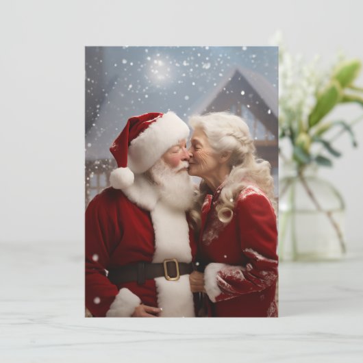 Kussen Mr en Mrs Sinterklaas Kaart (Staand voorkant)