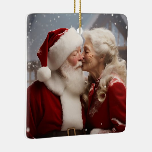 Kussen Mr en Mrs Sinterklaas Keramisch Ornament (Rechts)