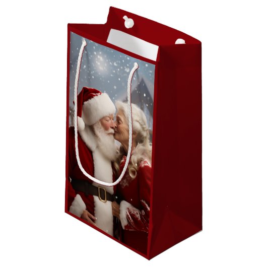 Kussen Mr en Mrs Sinterklaas Klein Cadeauzakje (Voorkant Gekanteld)