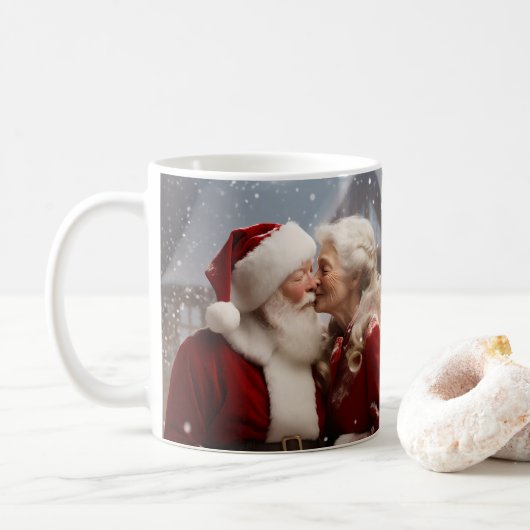 Kussen Mr en Mrs Sinterklaas Koffiemok (Met donut)