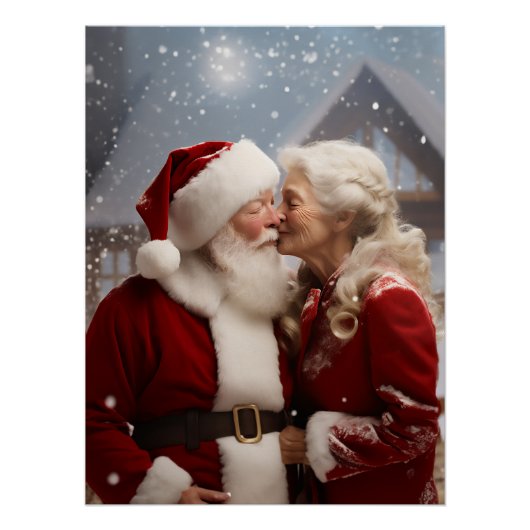 Kussen Mr en Mrs Sinterklaas Perfect Poster (Voorkant)